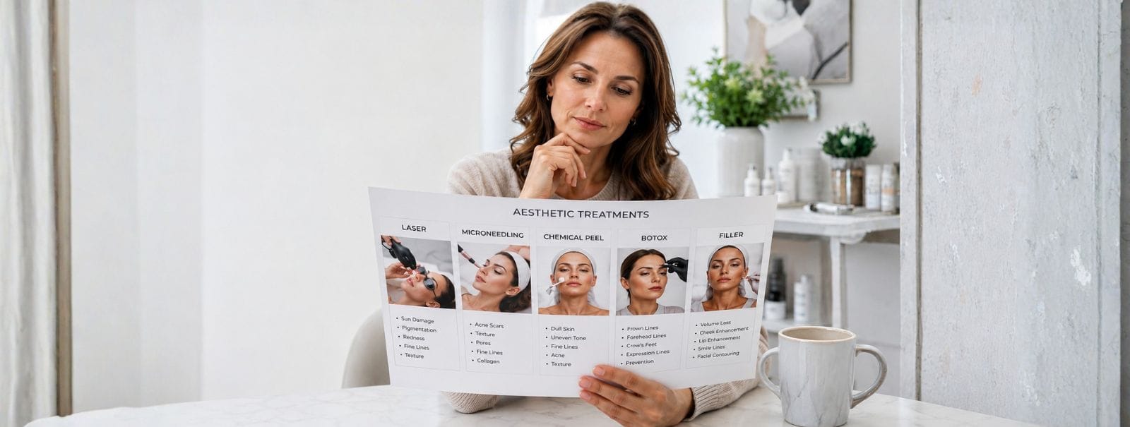 lasers, microneedling, botox, fillers